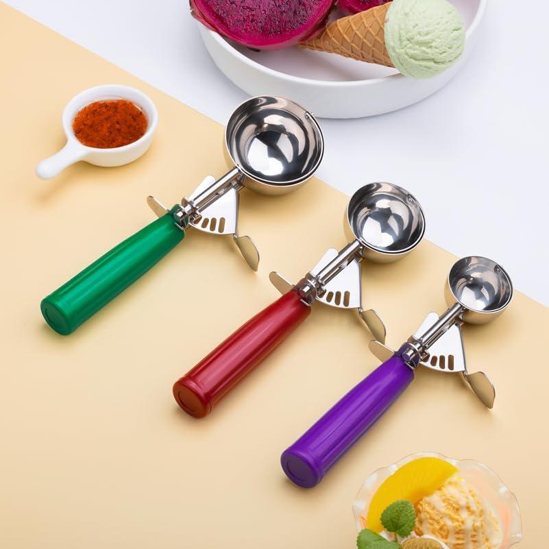 Juego de 3 Cucharones de Helado CHEE MONG Acero Inoxidable