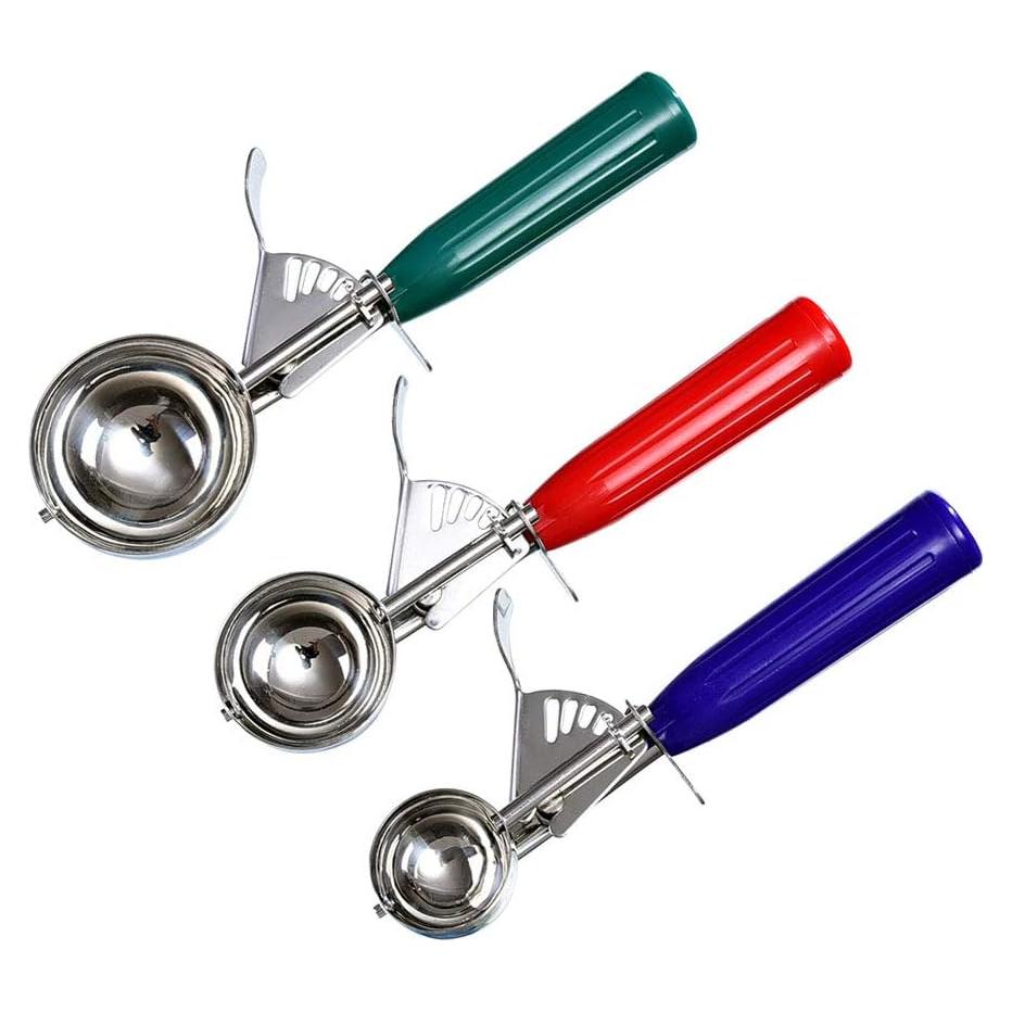 Juego de cucharas para helado Longluosi 3 tamaños acero inoxidable