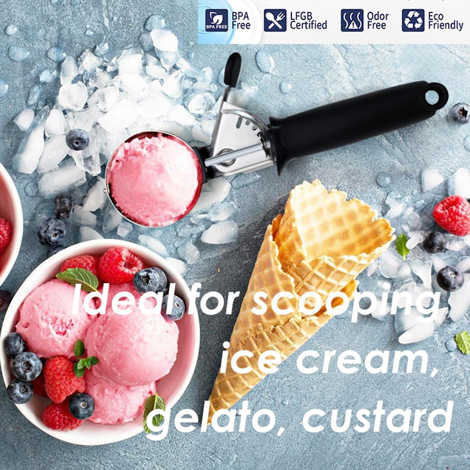 Cucharón de Helado FONLUN Acero Inoxidable 18/8 Apto Lavavajillas