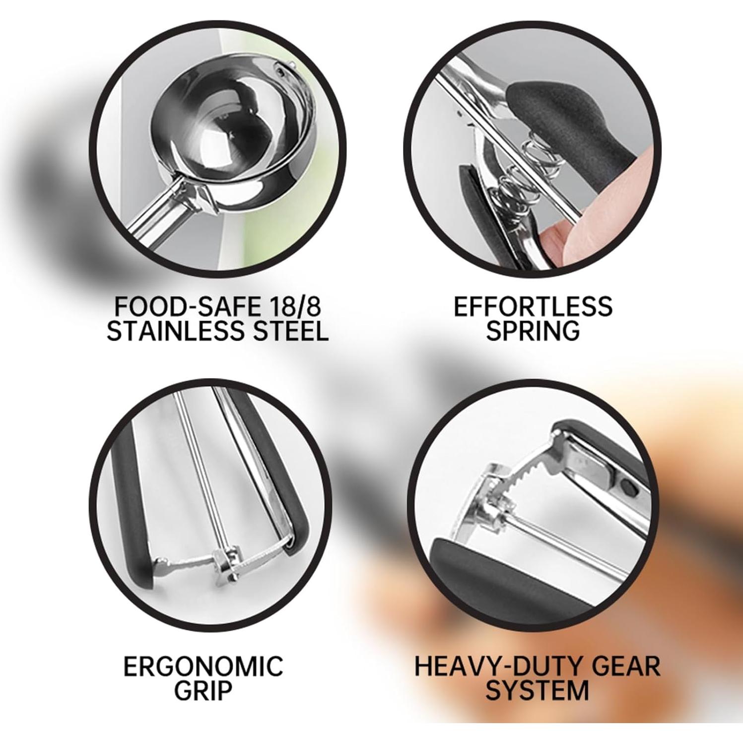 Cucharón para Galletas MBXLDGFD Acero Inoxidable 1 Cucharada