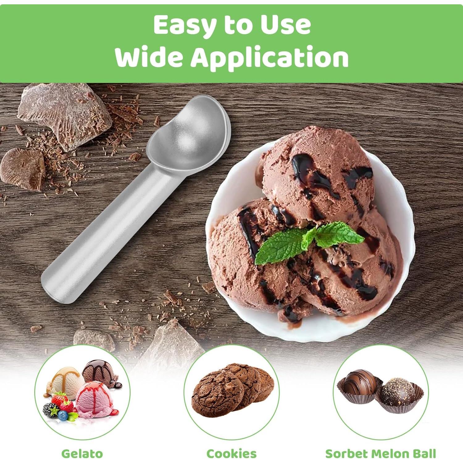 Cucharón de Helado LifHap de Aluminio Antideslizante 18 cm