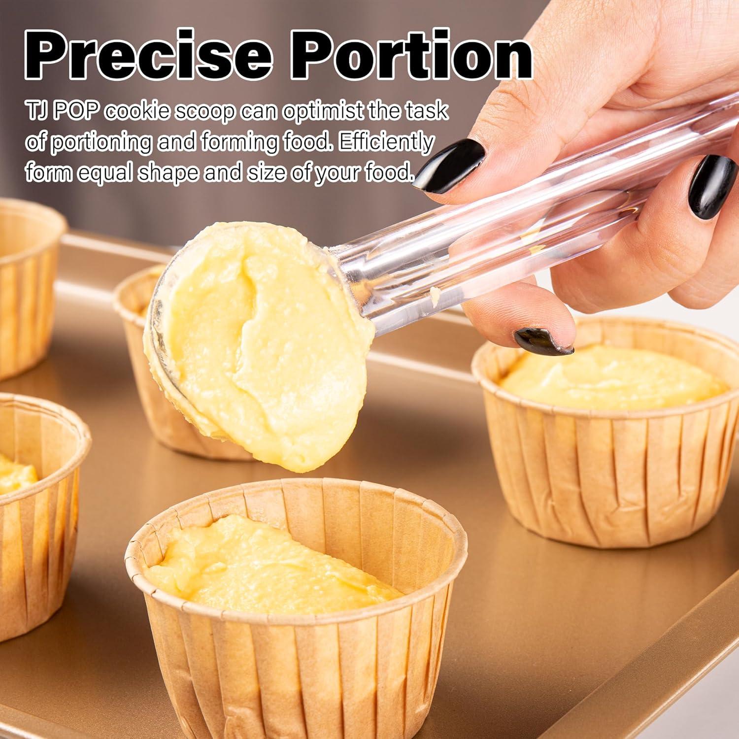 Juego de 3 cucharas para galletas TJ POP 15 ml acrílico