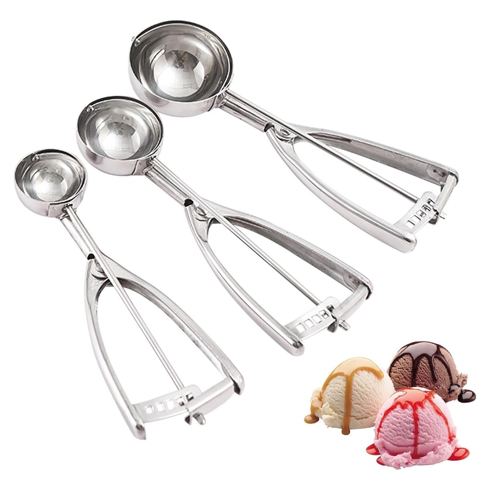 Juego de cucharones de acero inoxidable 3 piezas S/M/L