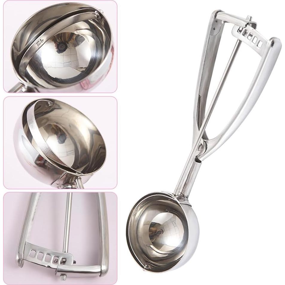 Juego de cucharones de acero inoxidable 3 piezas S/M/L