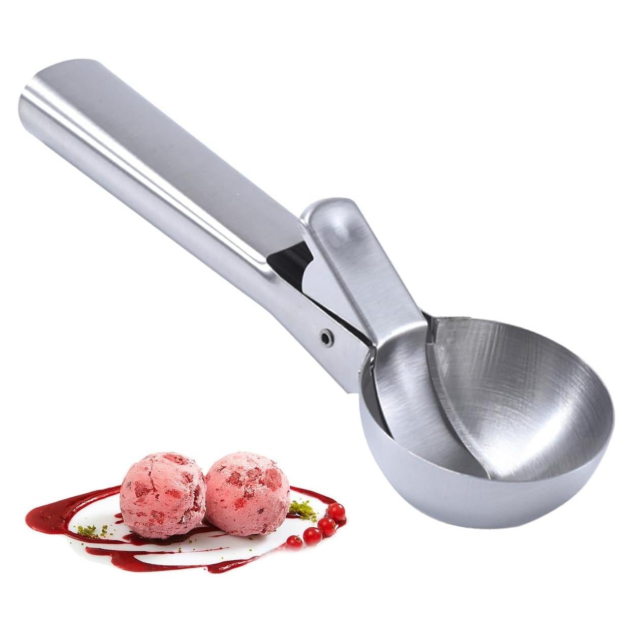 Cuchara de Helado Acero Inoxidable MLX con Gatillo 18.5 cm