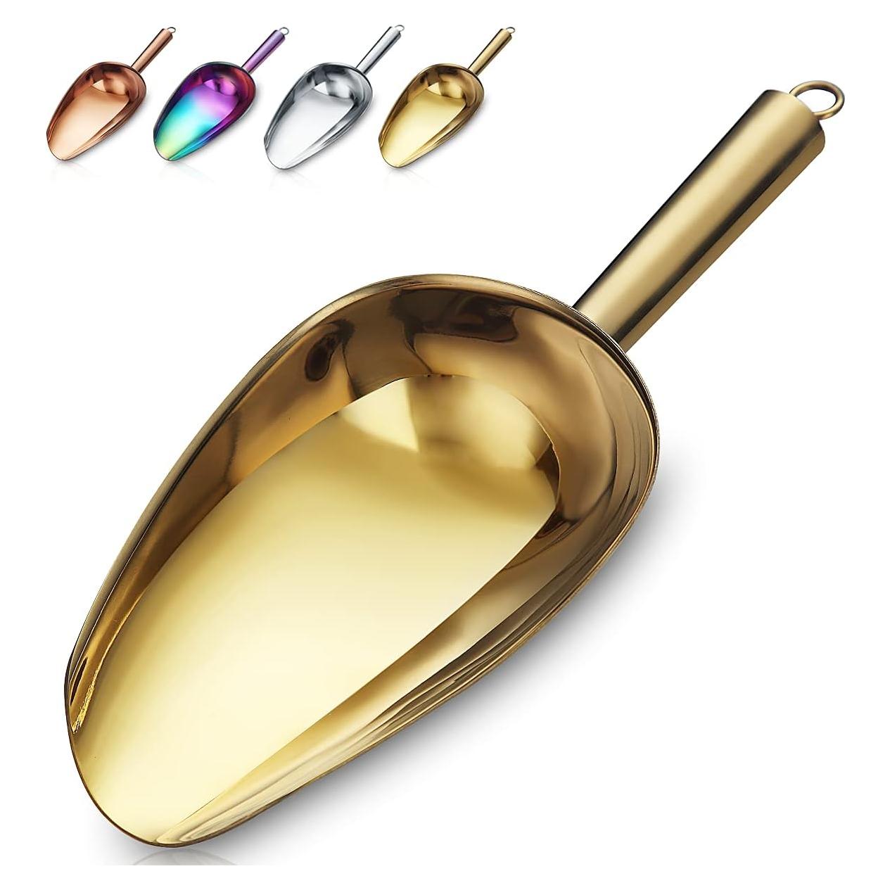 Cuchara de Helado Dorada HOMQUEN de Acero Inoxidable 22.86cm