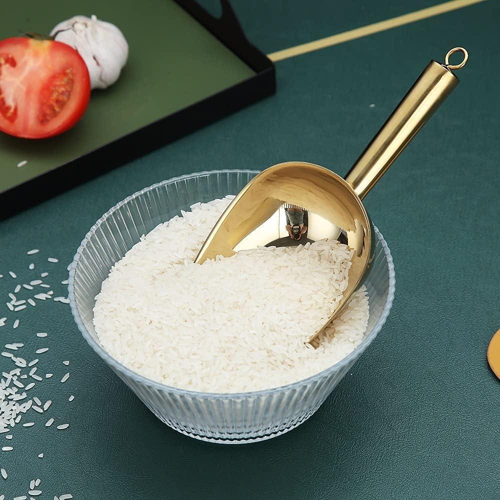 Cuchara de Helado Dorada HOMQUEN de Acero Inoxidable 22.86cm