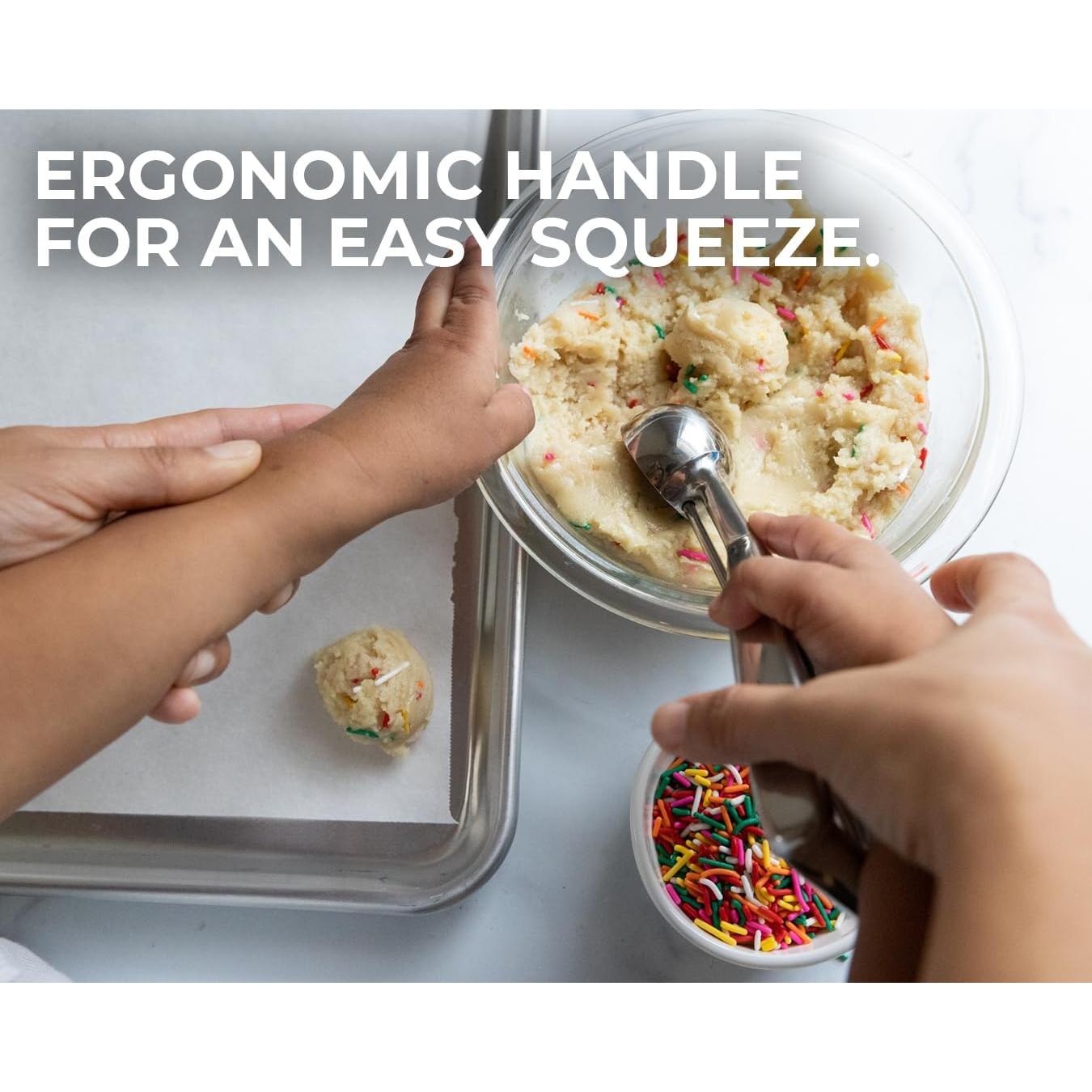 Juego de Cucharas para Galletas Saffron & Sage - Acero Inoxidable 3 Piezas