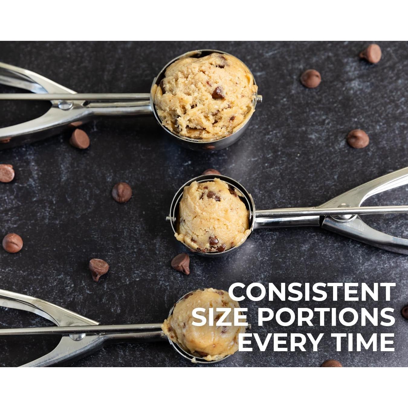 Juego de Cucharas para Galletas Saffron & Sage - Acero Inoxidable 3 Piezas