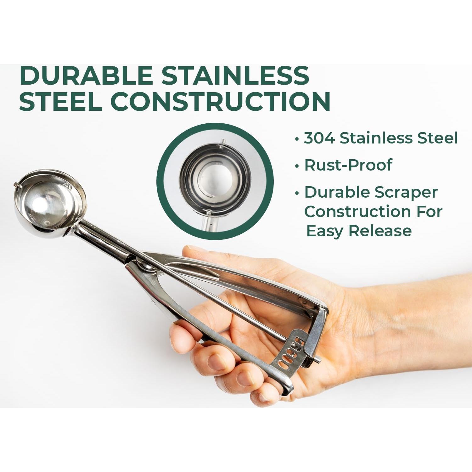 Juego de Cucharas para Galletas Saffron & Sage - Acero Inoxidable 3 Piezas