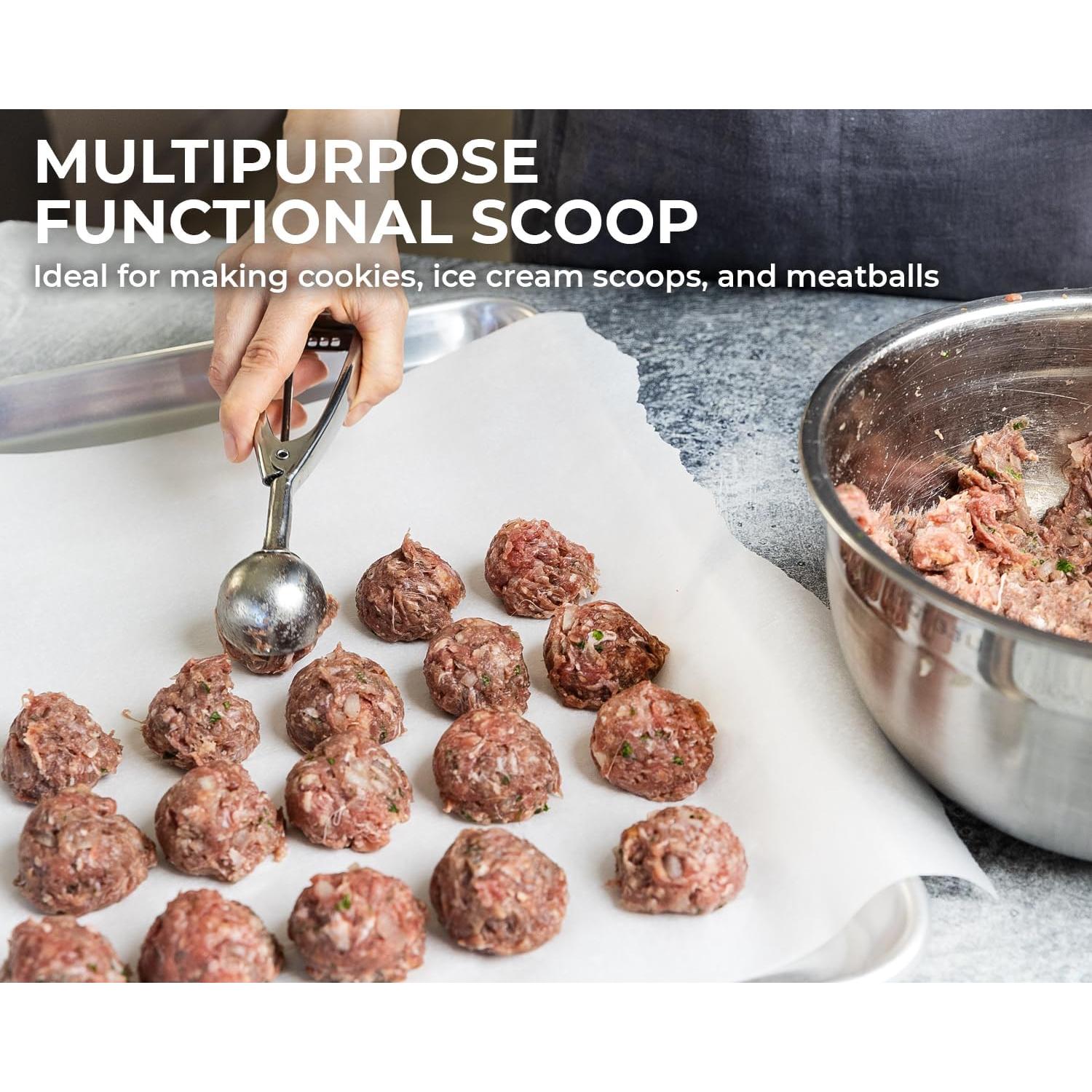 Juego de Cucharas para Galletas Saffron & Sage - Acero Inoxidable 3 Piezas