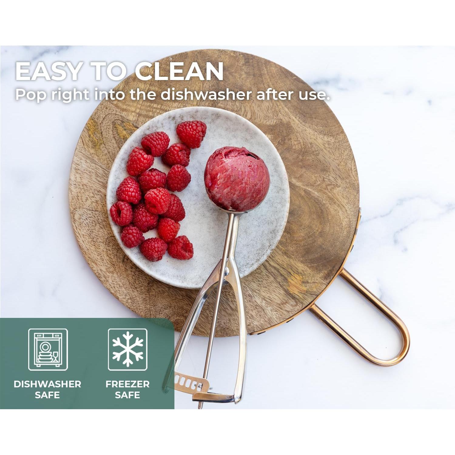 Juego de Cucharas para Galletas Saffron & Sage - Acero Inoxidable 3 Piezas