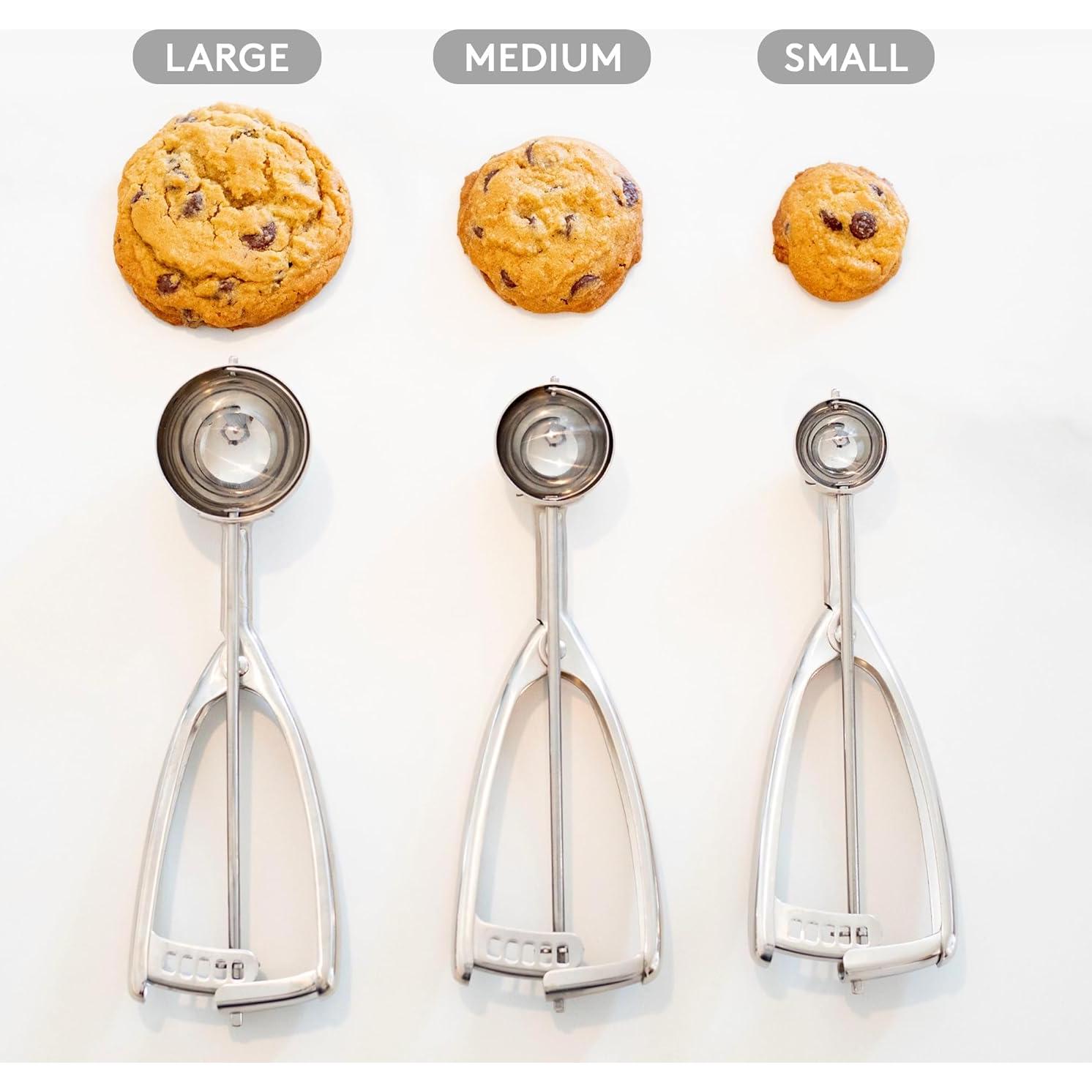 Cucharón Grande Jenaluca Acero Inoxidable 42.5 ml para Helado y Galletas