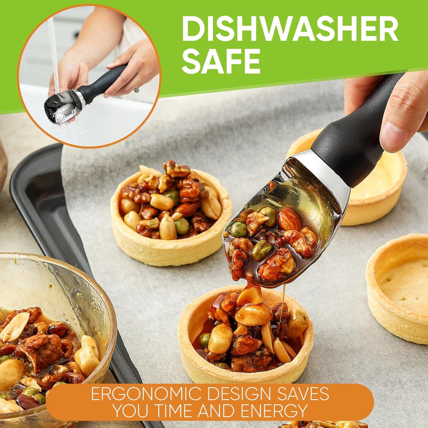 Cuchara de Helado Spring Chef Profesional Negra - Apta para Lavavajillas