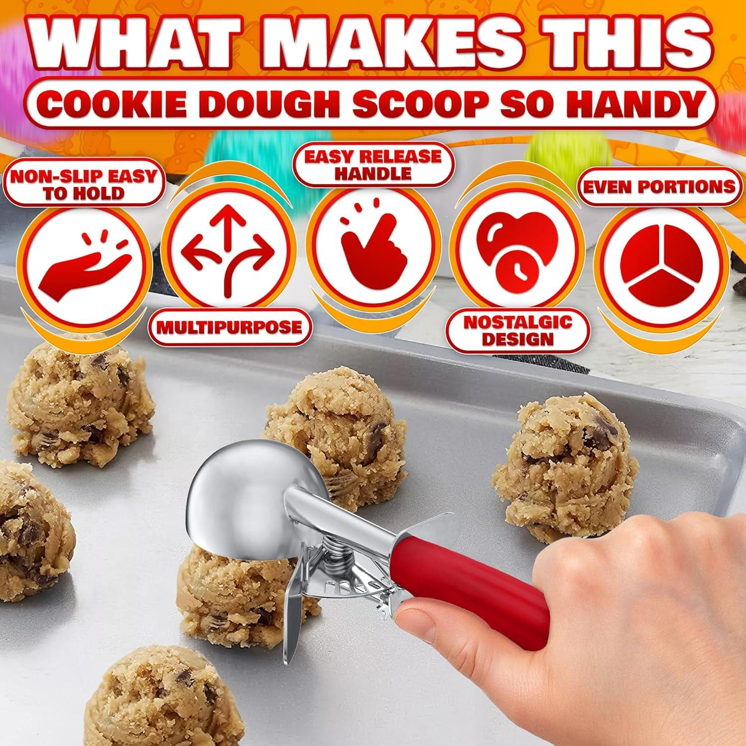 Cucharón de Helado Reluen 1.33oz Acero Inoxidable Antideslizante