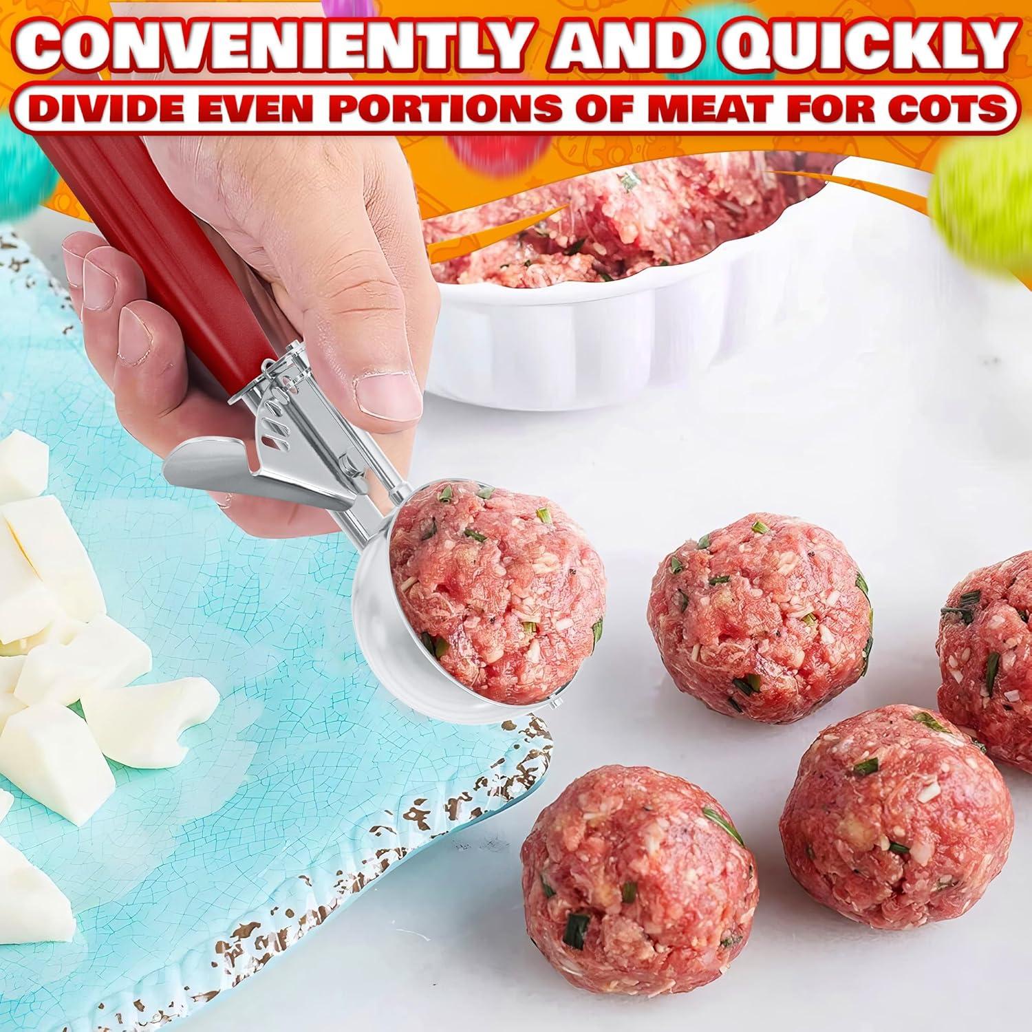 Cucharón de Helado Reluen 1.33oz Acero Inoxidable Antideslizante