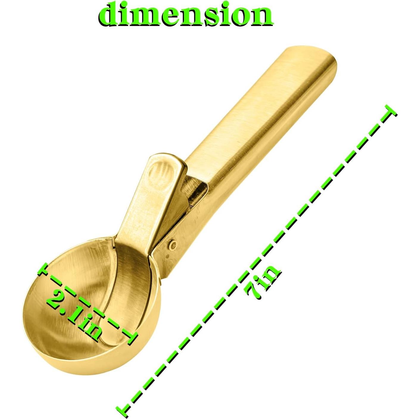 Cuchara para Helado HLDMYYXGS de Acero Inoxidable 16.8cm