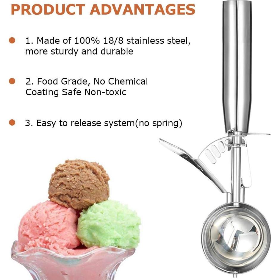 Cuchara para Helado Mediana CHEE MONG 42 ml Acero Inoxidable