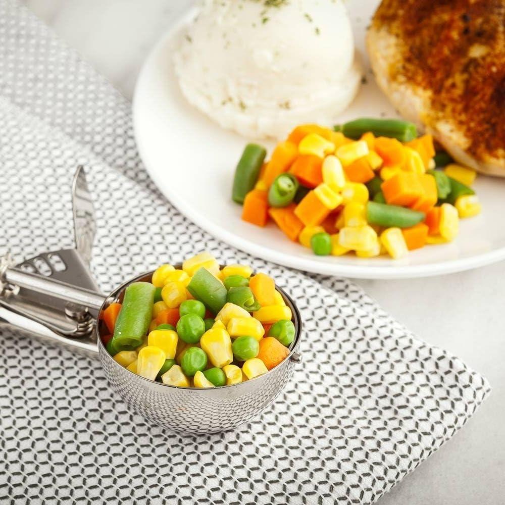 Cucharón de Porciones #10 Acero Inoxidable 3.25 OZ Mango Largo