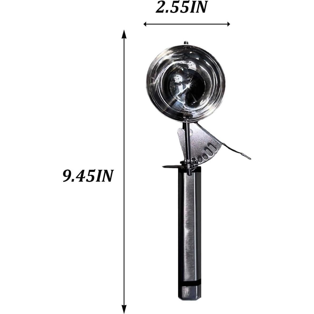Cucharón de Porciones #10 Acero Inoxidable 3.25 OZ Mango Largo