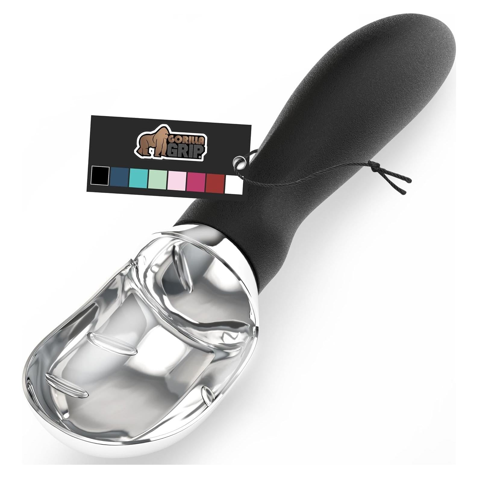 Cucharón de Helado Gorilla Grip Negro Ergonómico 19cm