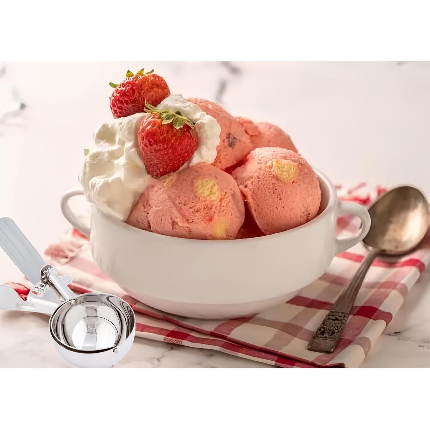 Set de 2 Cucharones de Helado 4 Oz Acero Inoxidable HSHQING