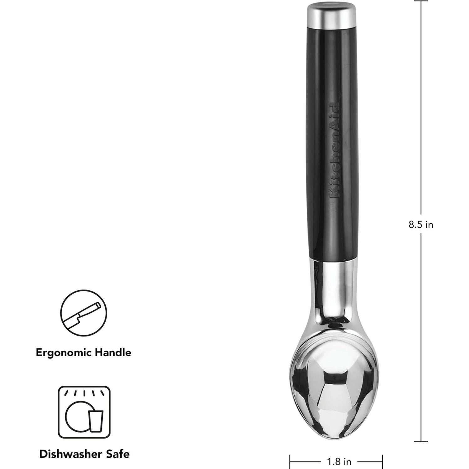 Cucharón de Helado KitchenAid Classic 21.6 cm Negro