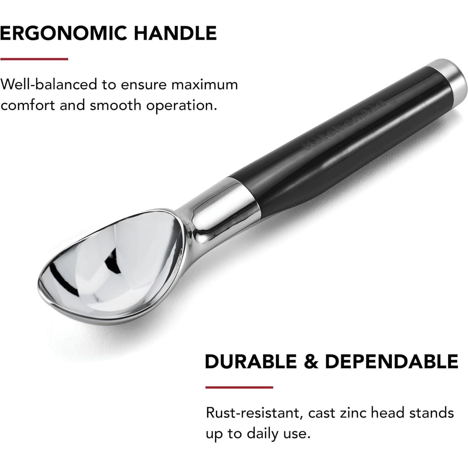 Cucharón de Helado KitchenAid Classic 21.6 cm Negro