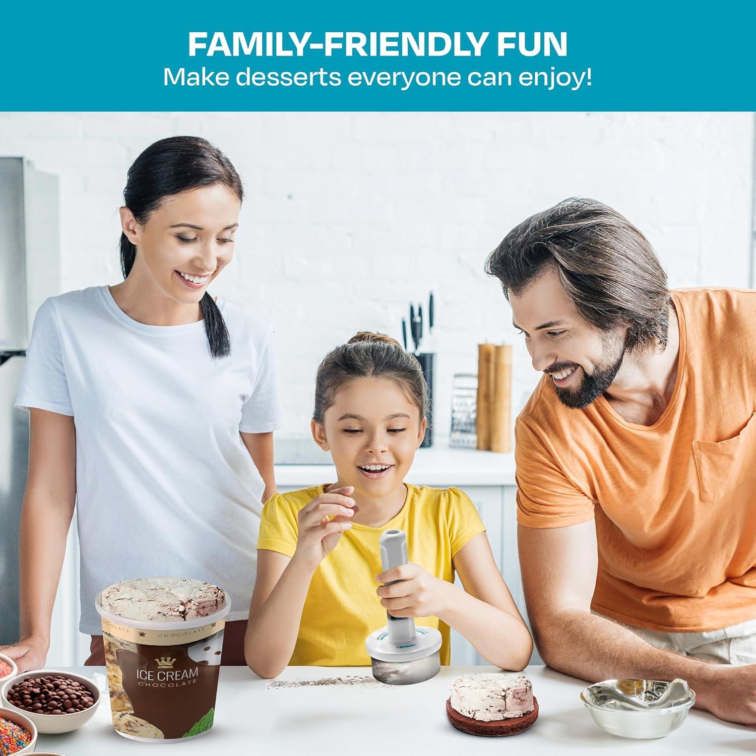 Cucharón de Helado HOME NEATLY con Gatillo 113g Acero Inoxidable