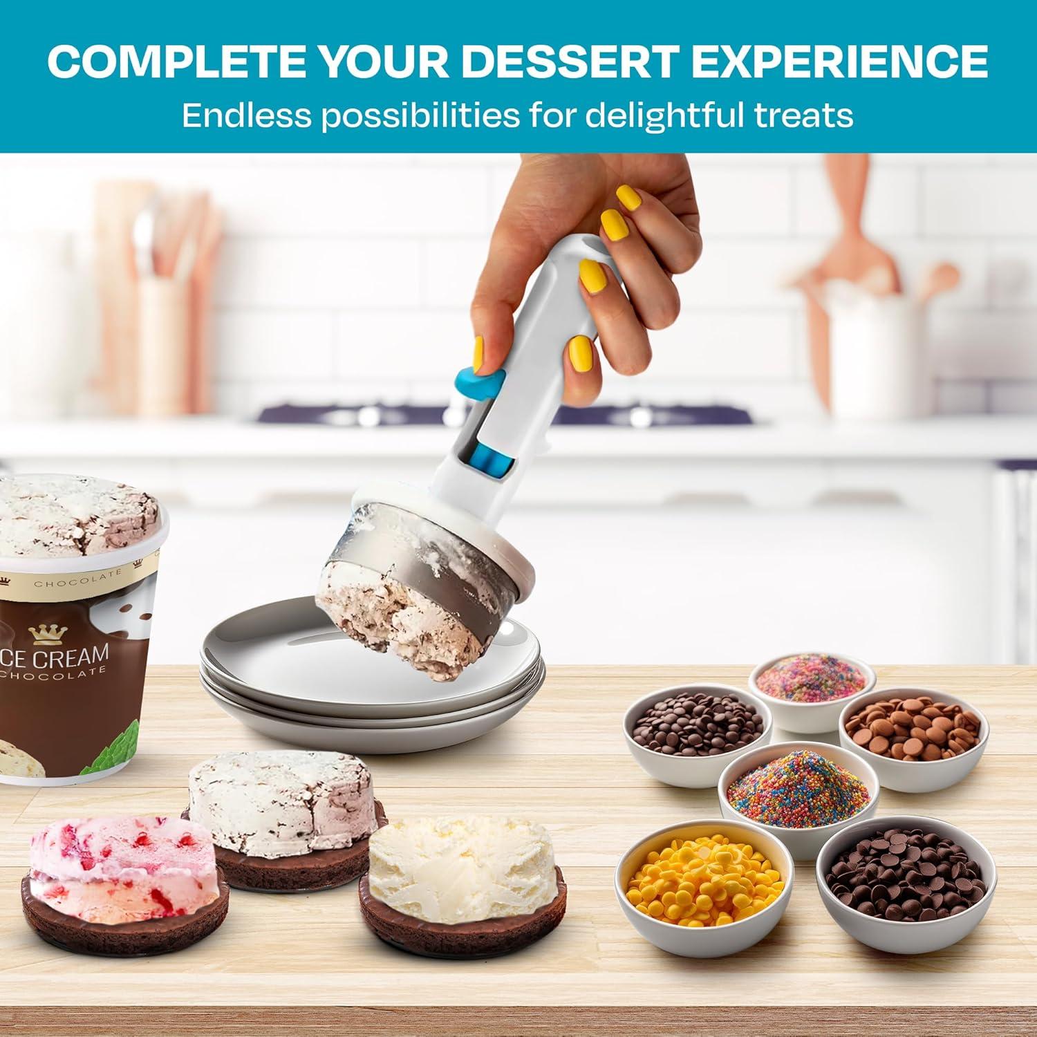 Cucharón de Helado HOME NEATLY con Gatillo 113g Acero Inoxidable