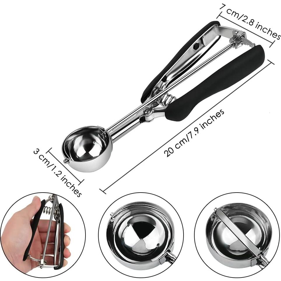 Mini Cucharón para Galletas DS Estilo Distintivo 9.5ml Acero Inoxidable