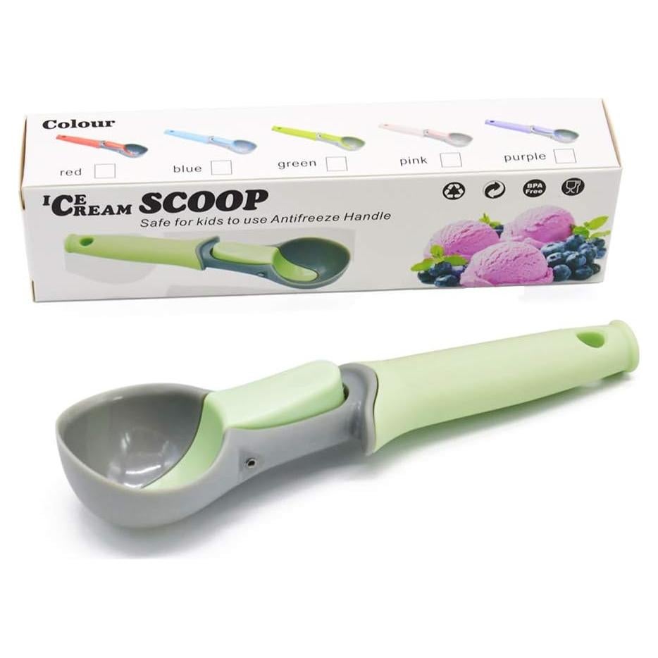 Cuchara para Helado con Gatillo L7HWDP - Plástico Duradero 19 cm