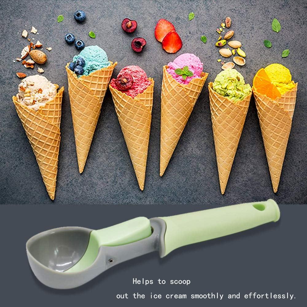 Cuchara para Helado con Gatillo L7HWDP - Plástico Duradero 19 cm