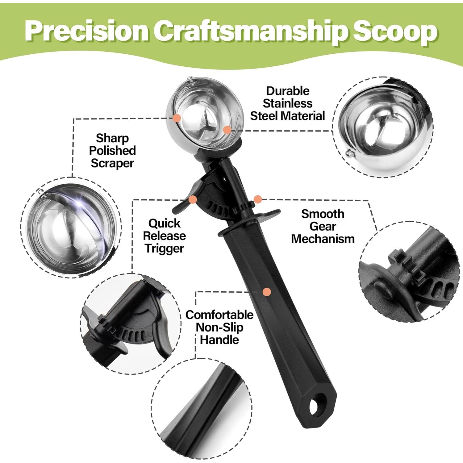 Cuchara para Helado Mediana TJ POP 40ml Acero Inoxidable