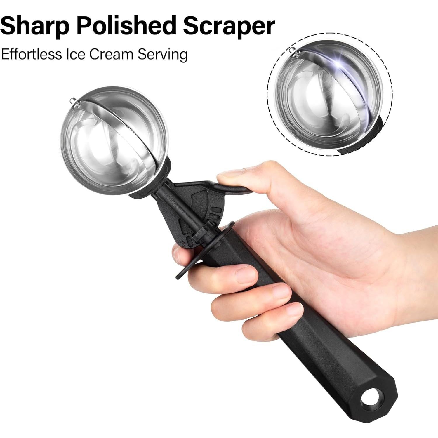 Cuchara para Helado Mediana TJ POP 40ml Acero Inoxidable