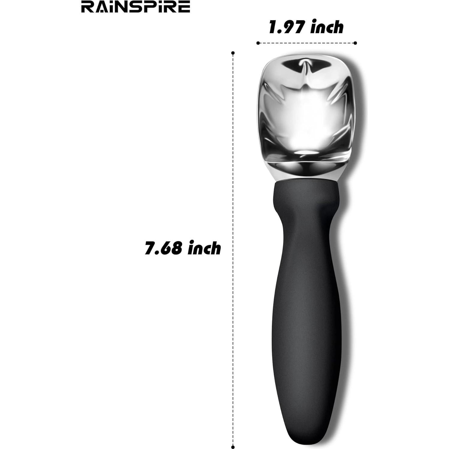 Cuchara de Helado Rainspire Acero Inoxidable Negra 19.5cm