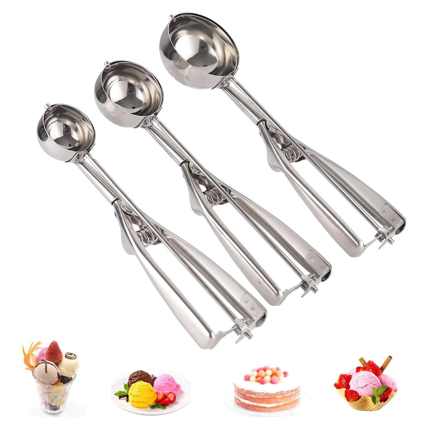 Juego de cucharas para galletas Emoly 3 PCS acero inoxidable