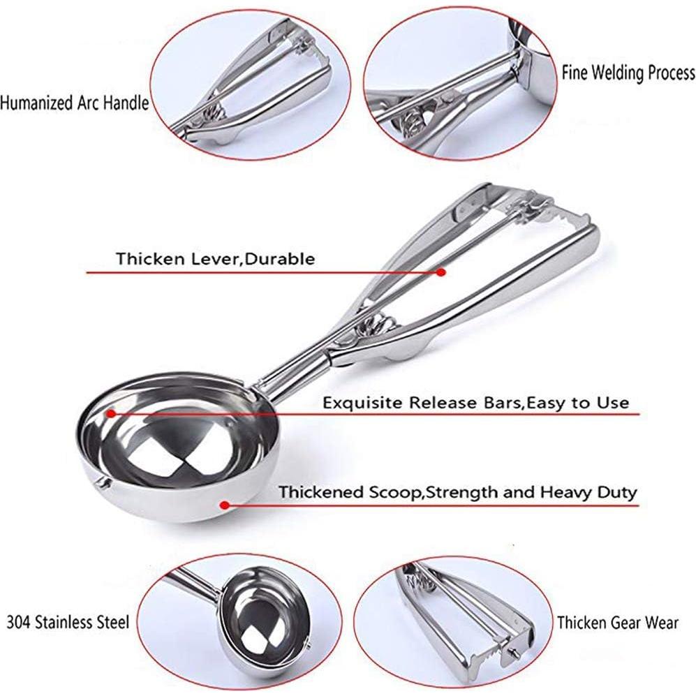 Juego de cucharas para galletas Emoly 3 PCS acero inoxidable