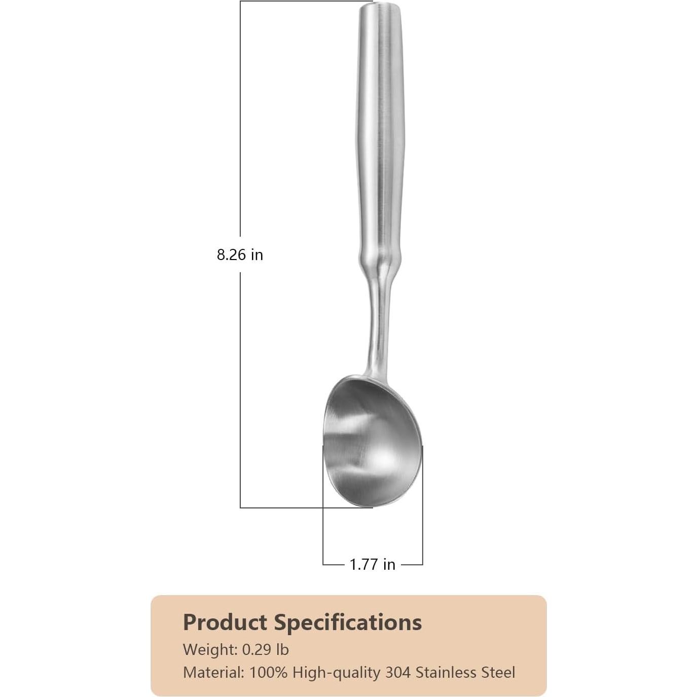 Cucharón de Helado LunarFiery Acero Inoxidable 141g Apto Lavavajillas