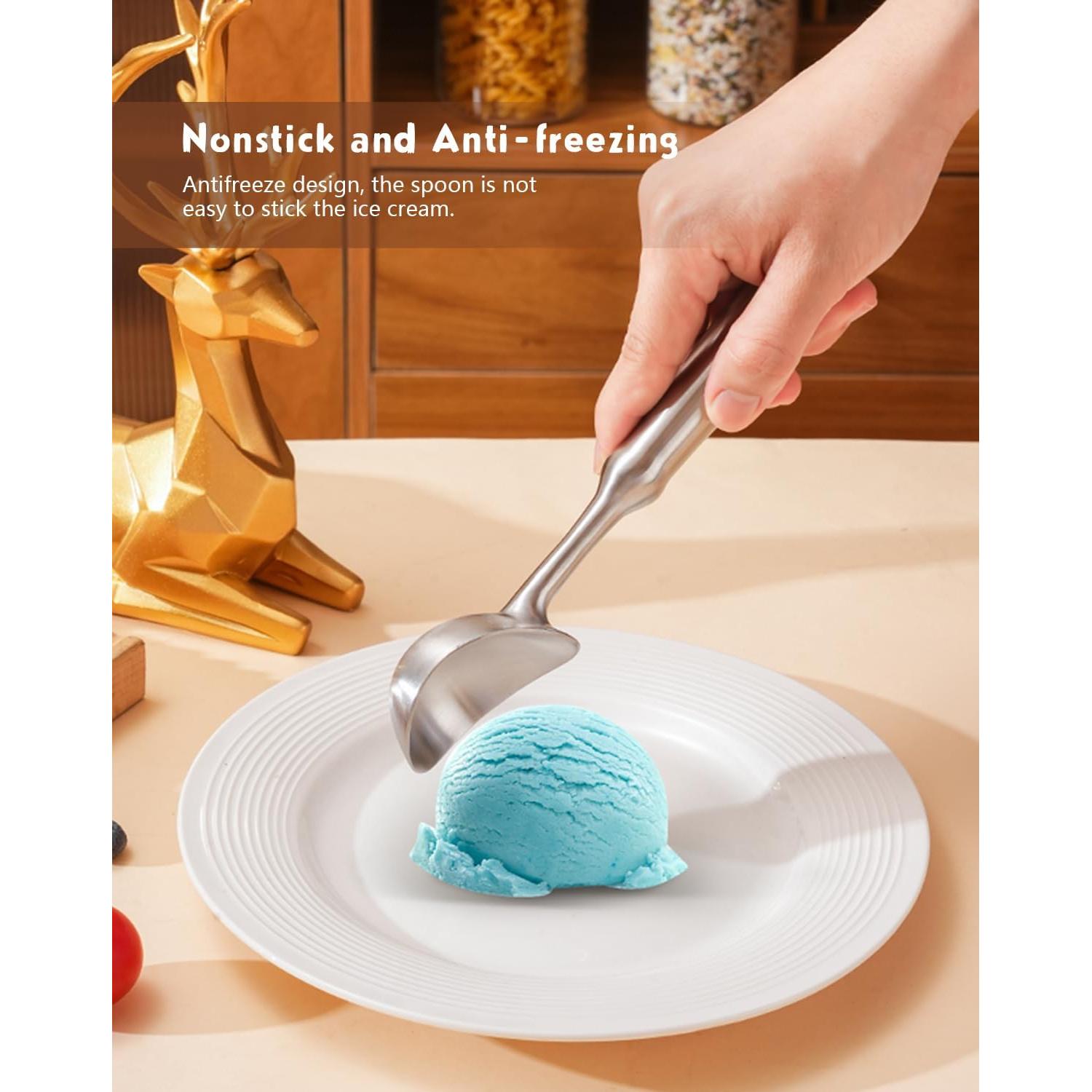 Cucharón de Helado LunarFiery Acero Inoxidable 141g Apto Lavavajillas