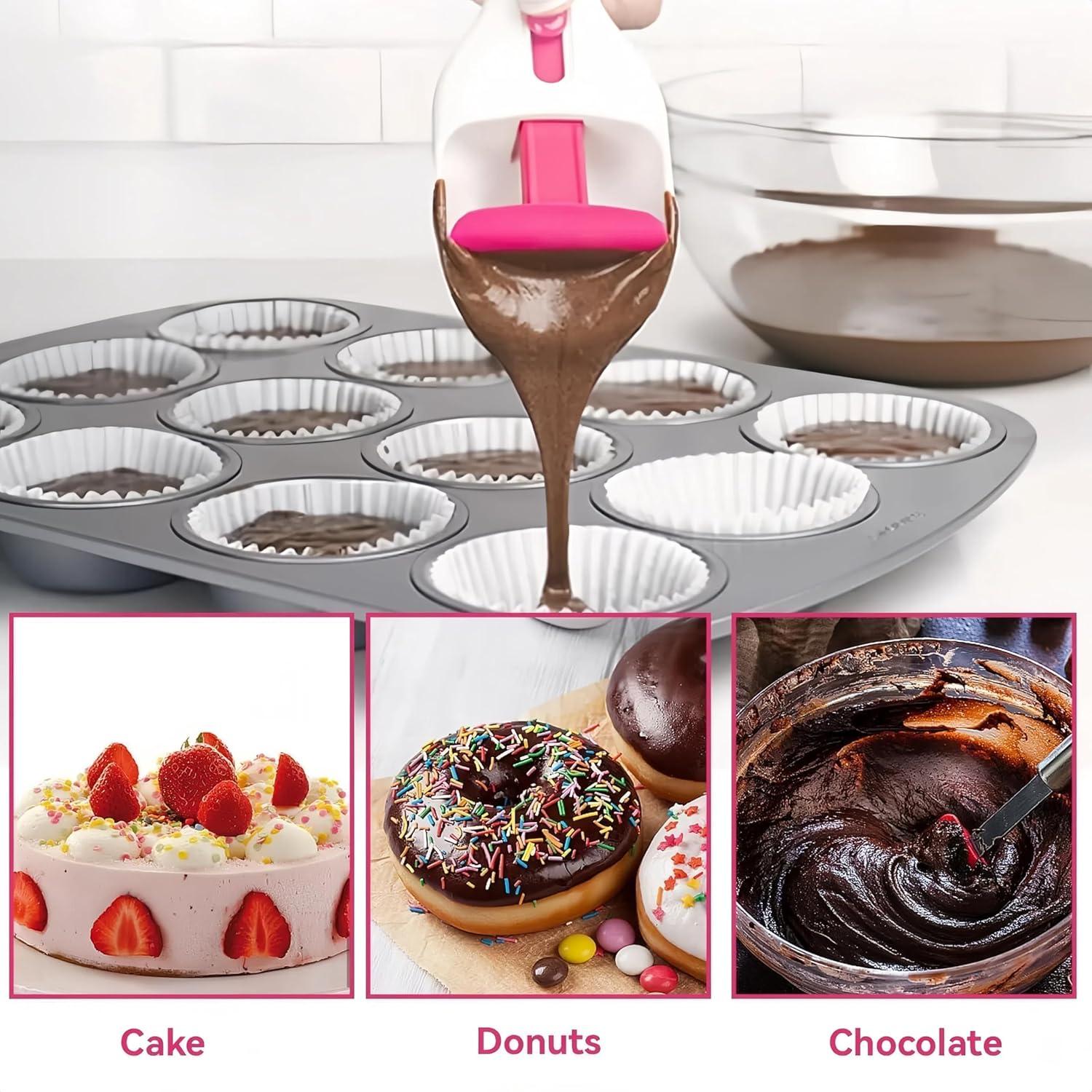 Dispensador de Masa para Cupcakes Tydlig - Libre de BPA, Apto Lavavajillas