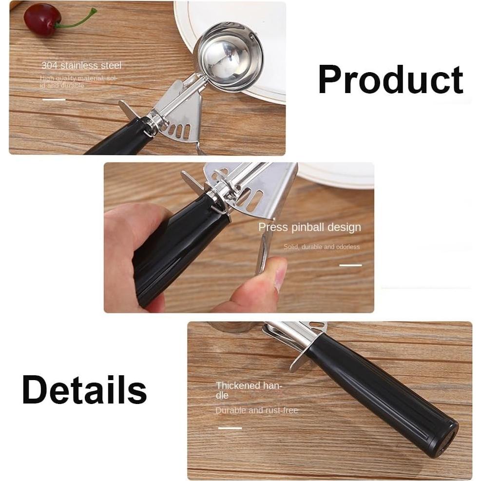 Cucharón de Porciones Acero Inoxidable Tangcen 113g