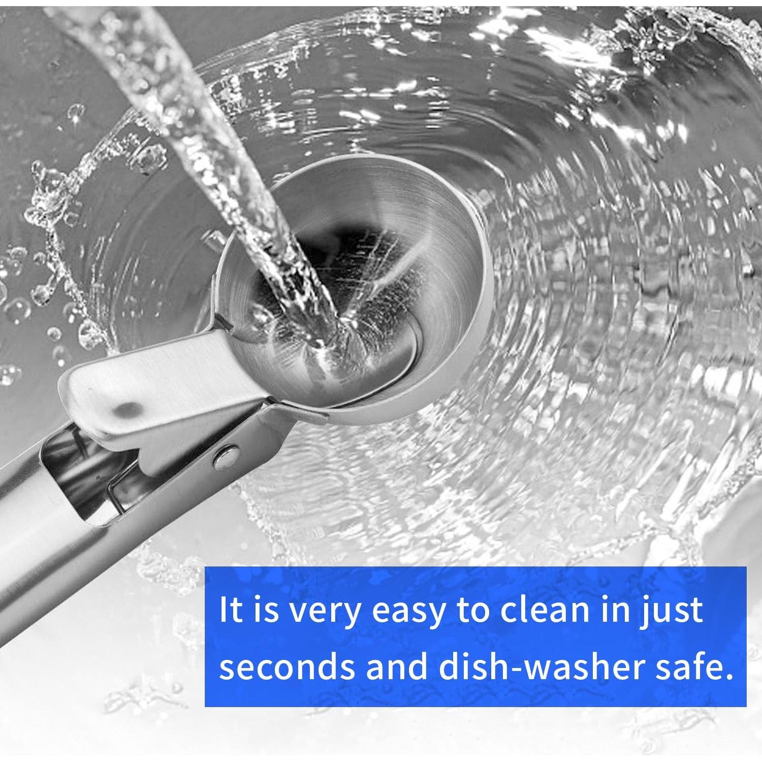 Cuchara de helado Qiifaiikooii de acero inoxidable 18.5cm