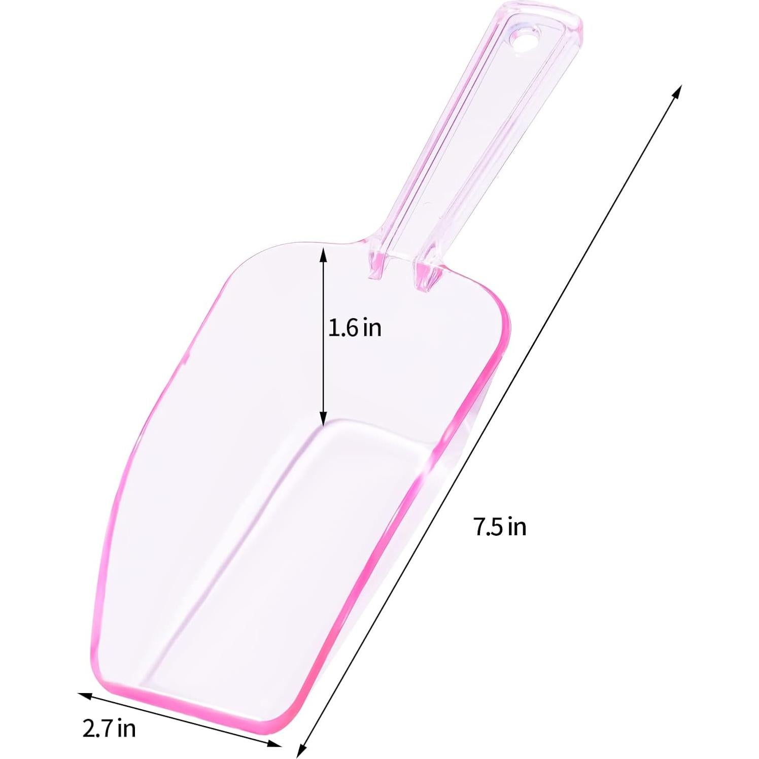 Cucharas de Plástico Rosa Claro Hmxpls - Paquete de 6, 19 cm