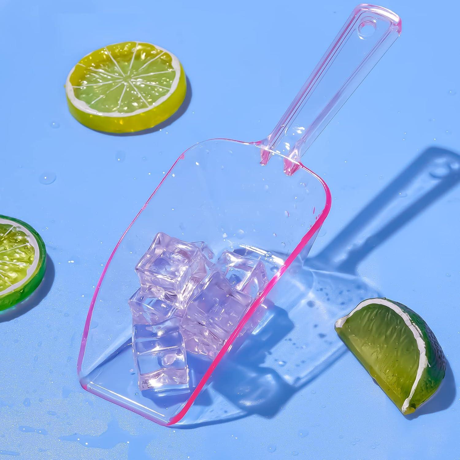 Cucharas de Plástico Rosa Claro Hmxpls - Paquete de 6, 19 cm