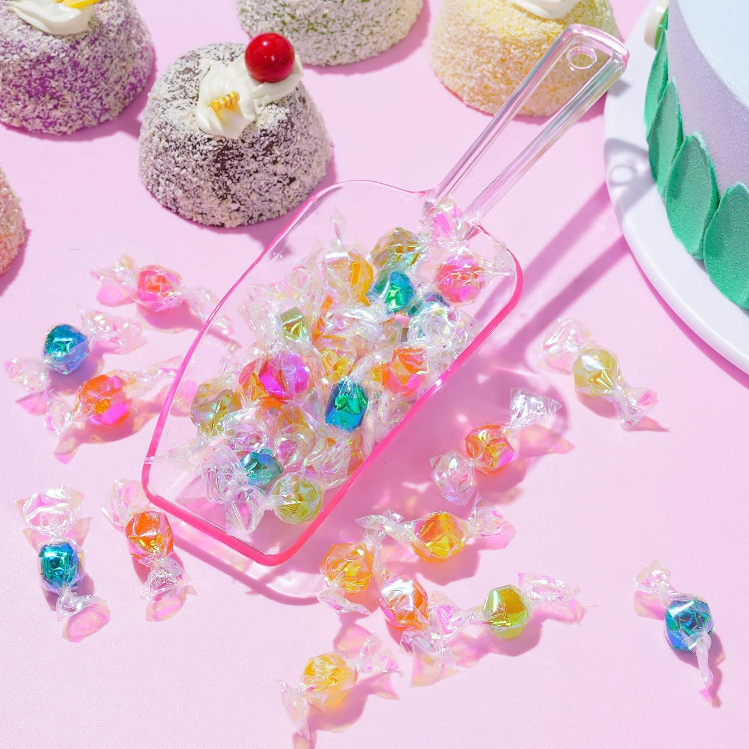 Cucharas de Plástico Rosa Claro Hmxpls - Paquete de 6, 19 cm