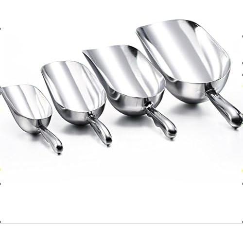 Cuchara de Aluminio Fundido 340g con Mango Ergonómico Plata