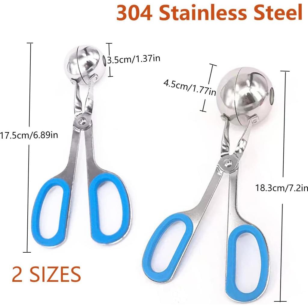 Cucharas para Carne TuNan Acero Inoxidable 3 Piezas 4.5cm 3.5cm