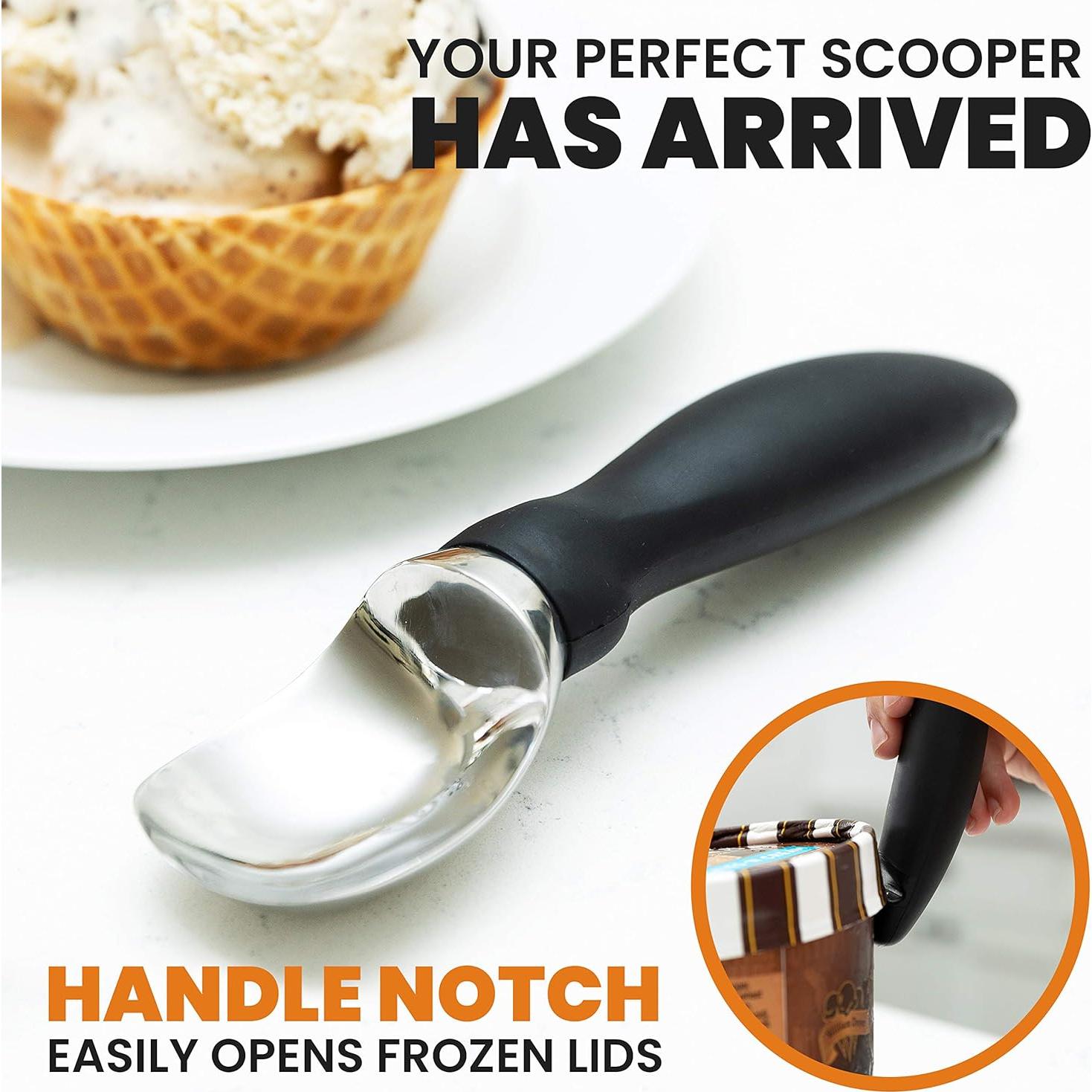 Cuchara para Helado Spring Chef Acero Inoxidable 18/8 Negra