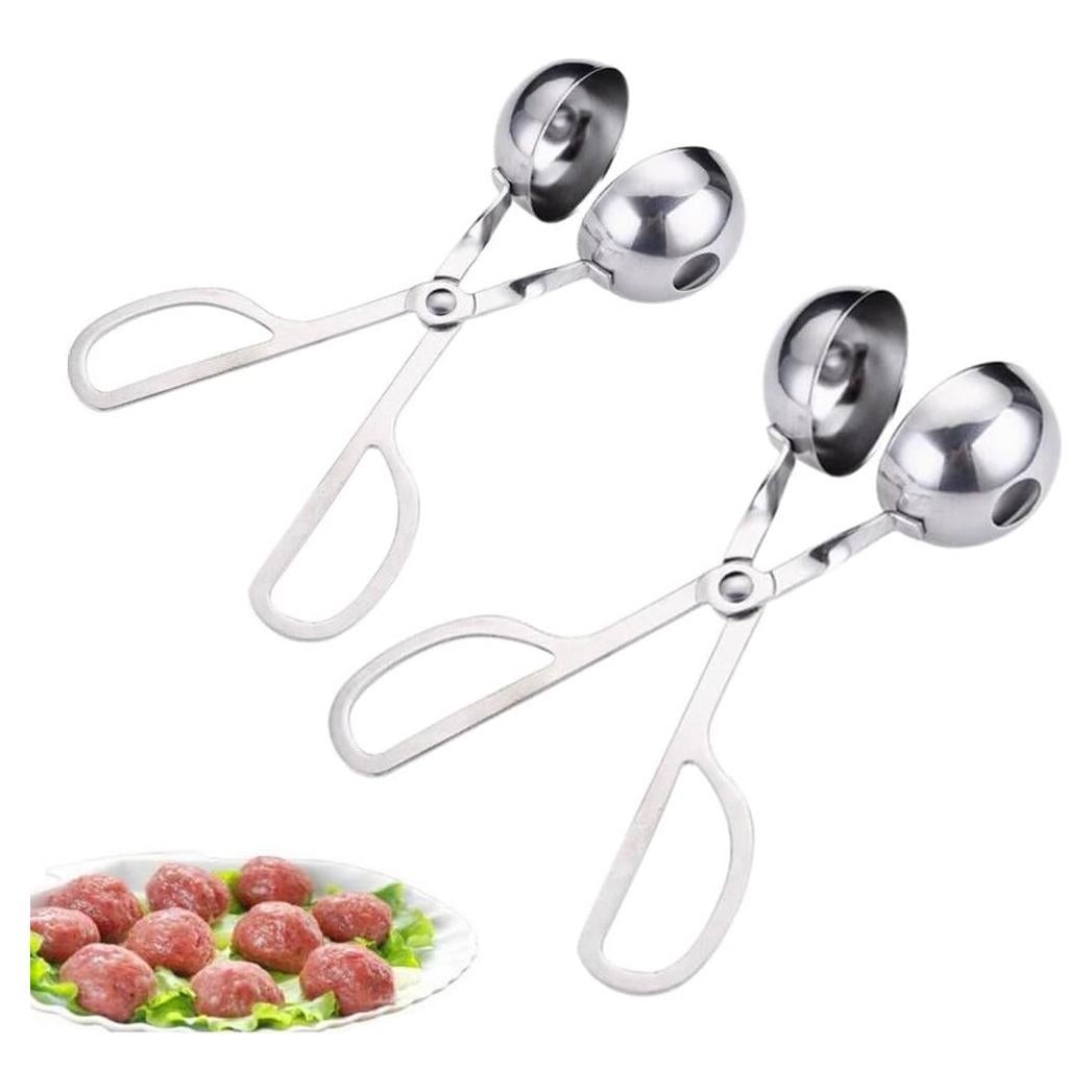 Pinzas para Albóndigas Acero Inoxidable Jilukibo 2 Piezas